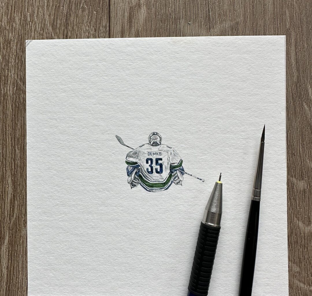Not everyone loves the Canucks but hopefully my tiny paintings will get some love.