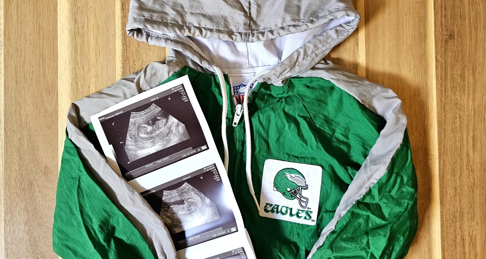My wife and I are having a baby, and I can't believe how lucky I was to find my childhood jacket! Retro year, baby!