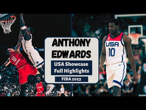 Anthony Edwards | USA Showcase | FIBA 2023 | Full Highlights