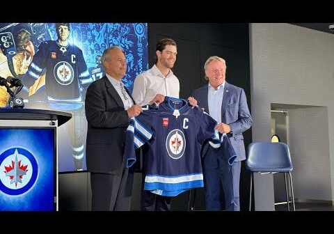 Jets introductory press conference naming Adam Lowry as new captain