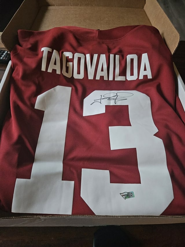 Authentic tua Alabama jersey I won!