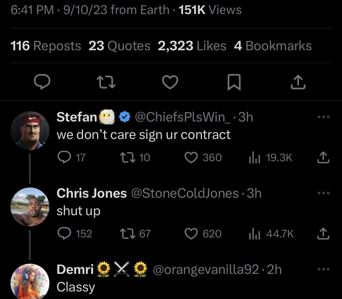 Safe to say Jones isn’t taking the heat well…