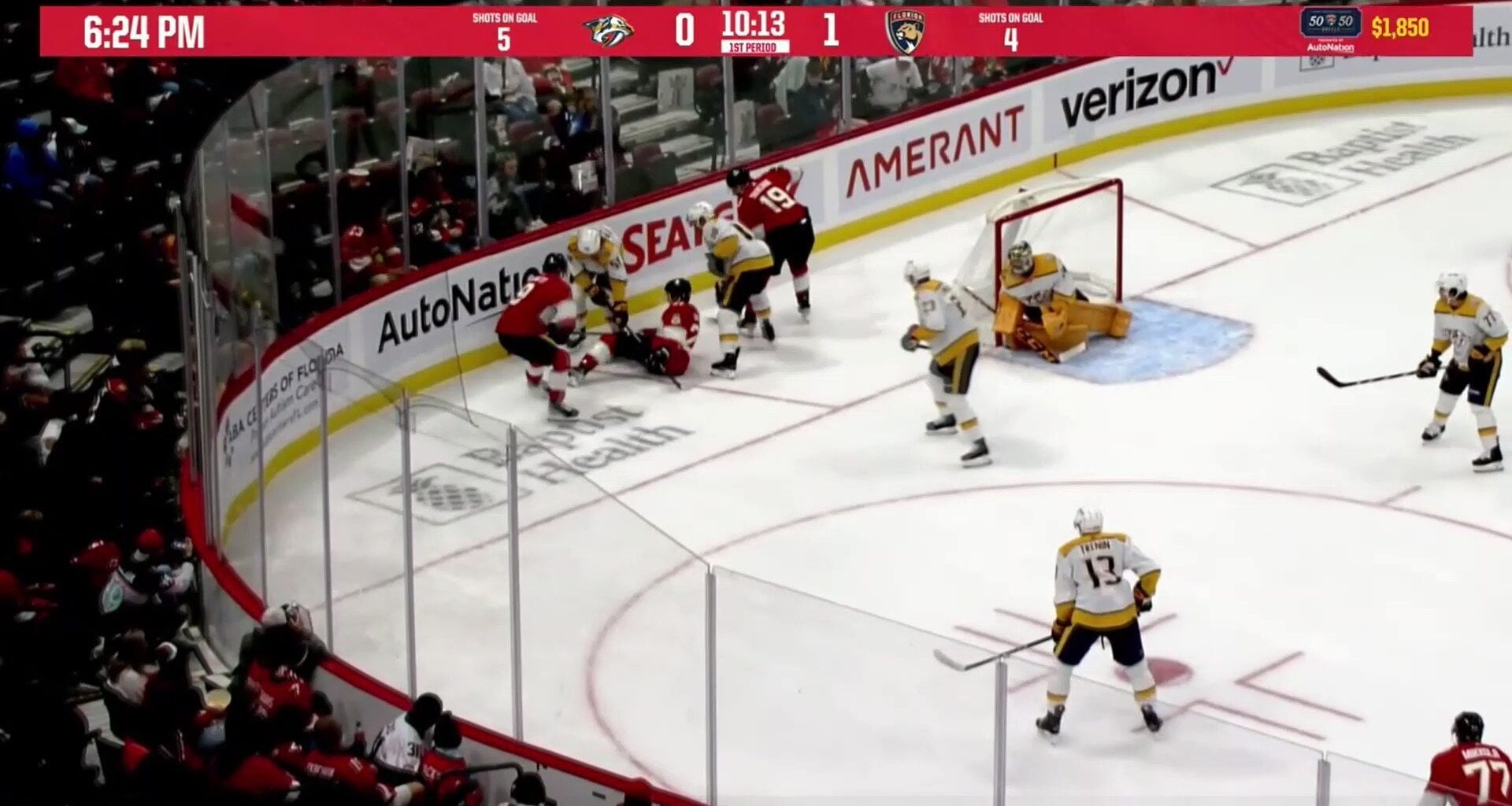 Bennett makes it 2-0! The Cuzzy/Benny/Chucky line still doing work.