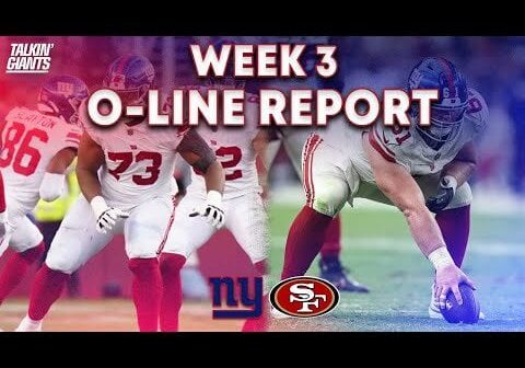 Giants Week 3 Offensive Line Report