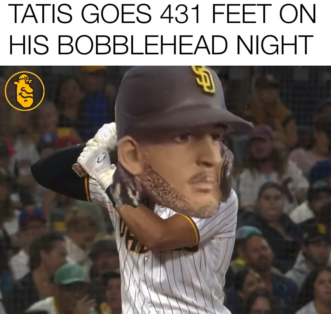 Tatis goes deep on his bobble night