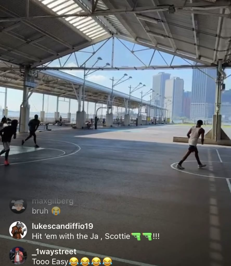 Scottie pulled up to Brooklyn and ran some games with strangers today