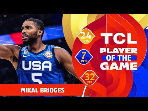 Mikal Brigdes (24 PTS) | TCL Player Of The Game | ITA vs USA | FIBA Basketball World Cup 2023