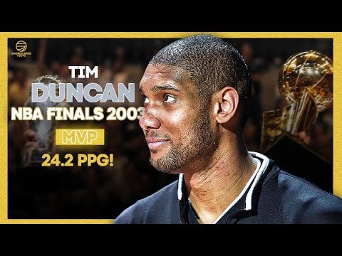 2003 Tim Duncan Finals Highlights with actually good quality