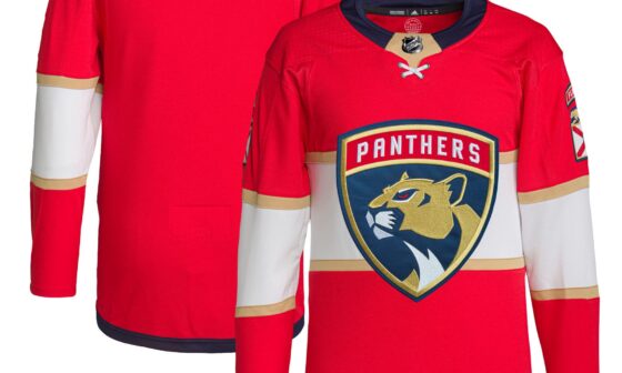 20% off Panthers adidas Home Primegreen Authentic Pro Jersey at NHL Shop