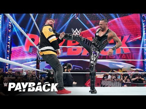 WWE Payback was at PPG this past Saturday and this match had some nice moments for us Pens fans!