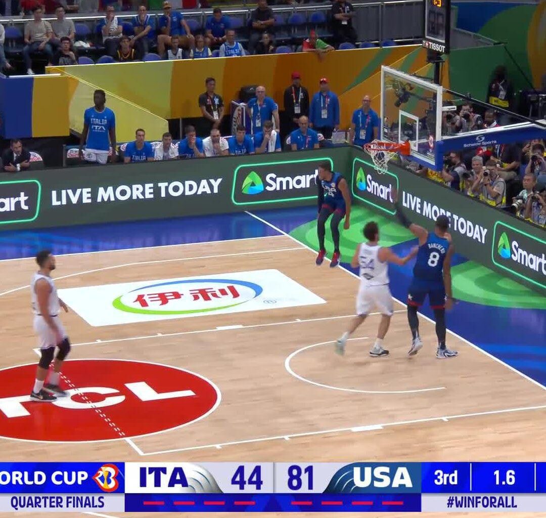 Tyrese Haliburton Alley Oop to P5 to close the casket ⚰️ against Italy