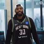 A special message from @mikal_bridges to the first MVP in @nyliberty history.