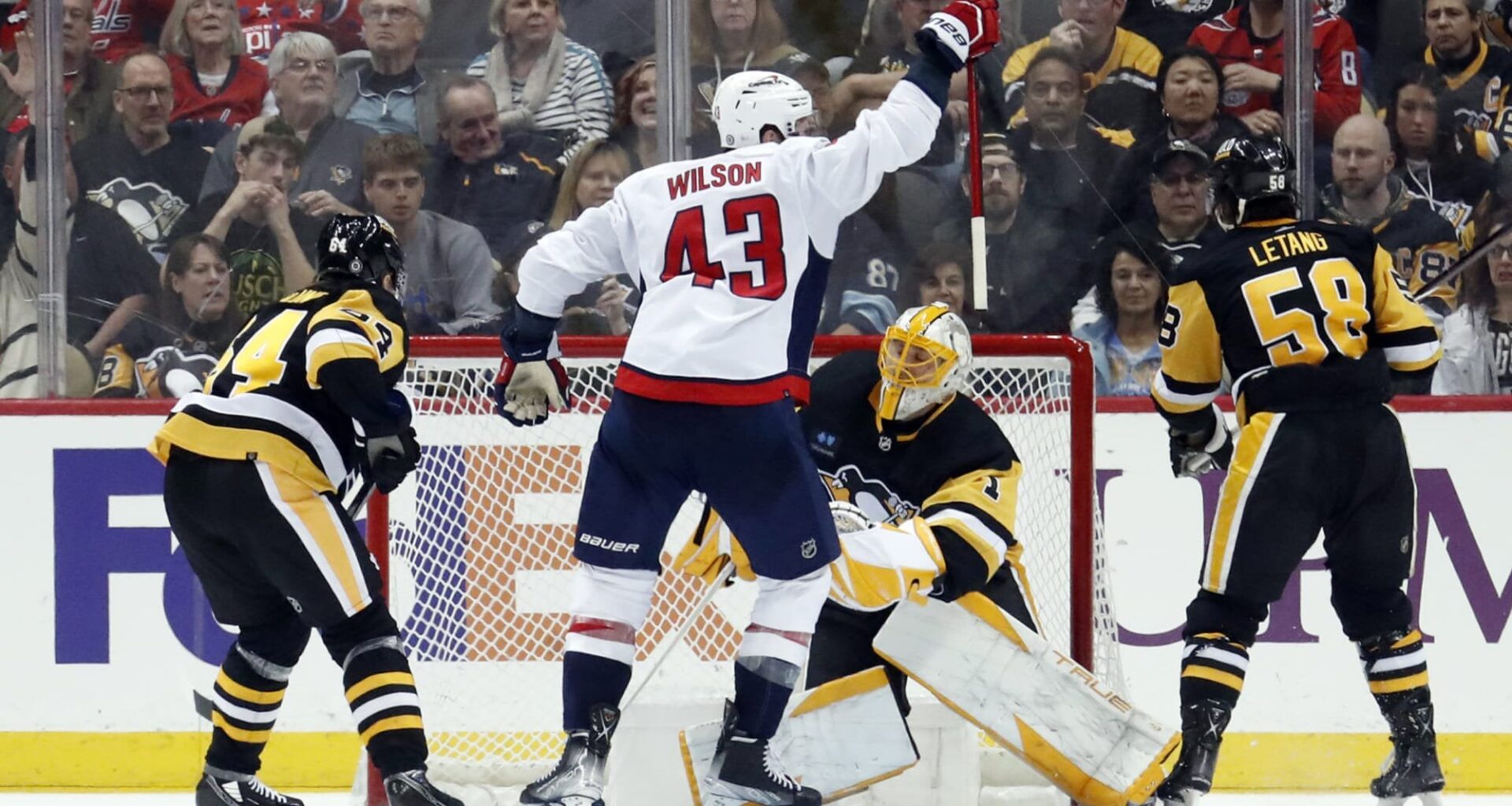 Tom Wilson is back in town and bringing the heat