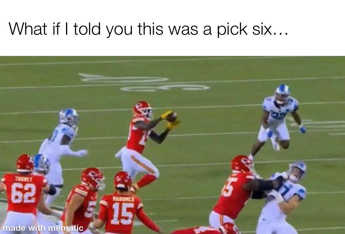 What if I told you this was a pick six