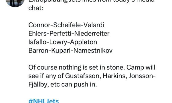 Jets lines to start the season
