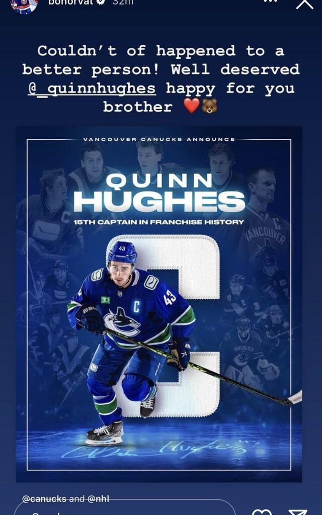 Bo Horvat on Instagram 💙