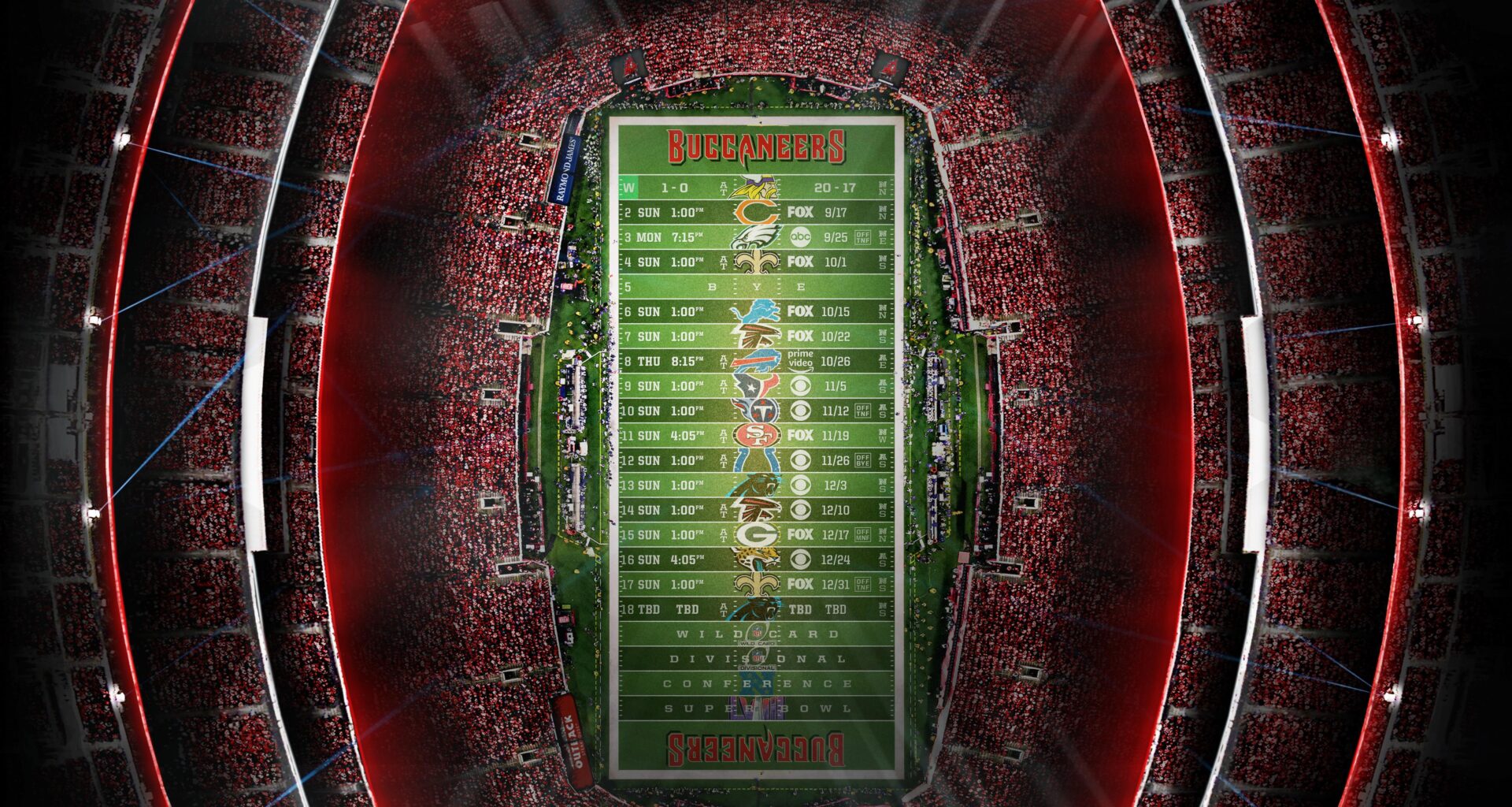 2023 - Stadium Schedule - Wk 1 - Buccaneers (1-0)