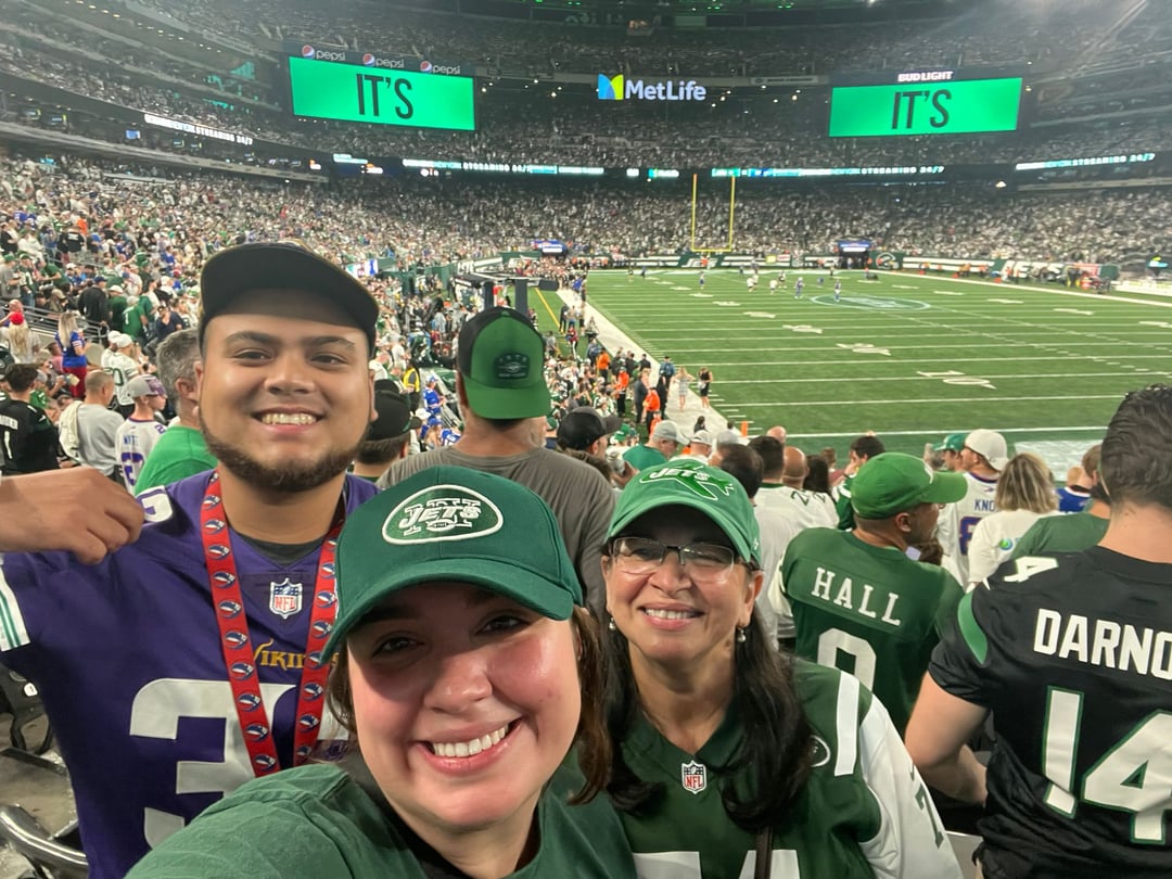 I was at the Jets MNF game! SKOL