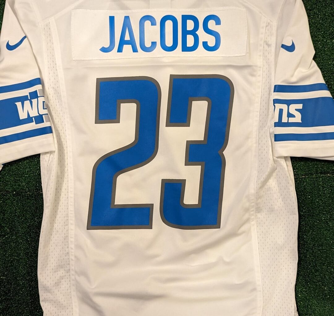 Turned Slay and Swift jerseys into Jacobs and Branch for the KC trip. Seat Belt Gang incoming.