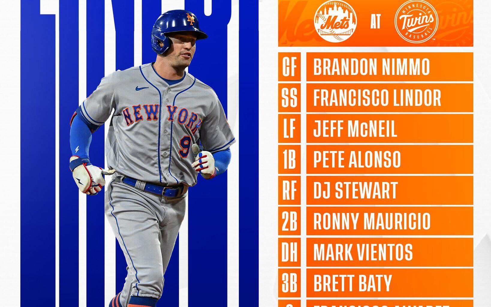 9/10 Starting Lineup - Baby Mets @ Twins