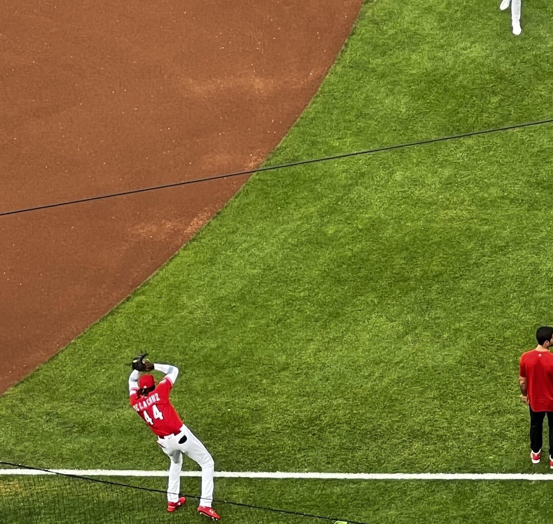 Seconds after Elly accidentally hit Noelvi Marte in the face