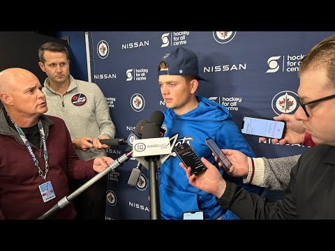 Cole Perfetti on day 2 of Jets training camp