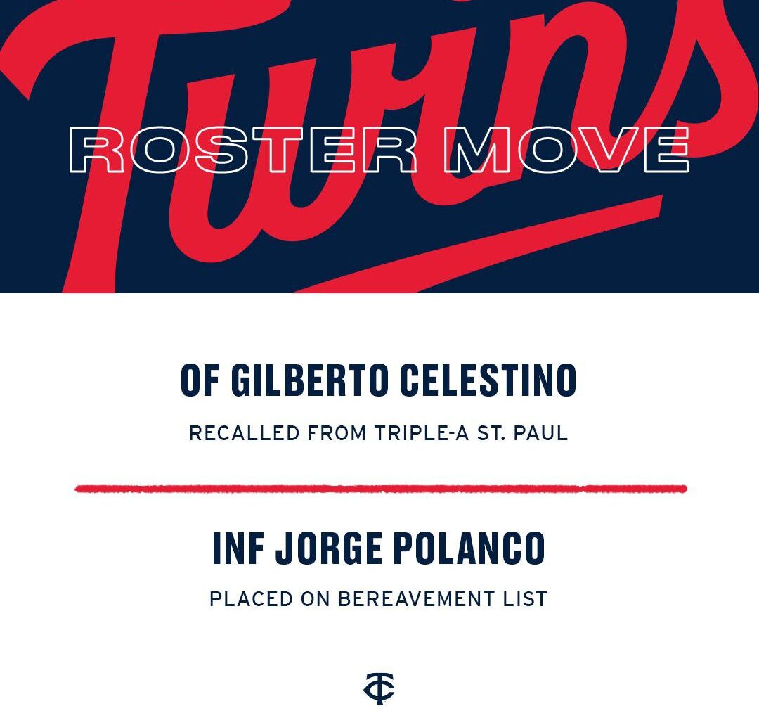 Celestino up, Polanco to the bereavement list