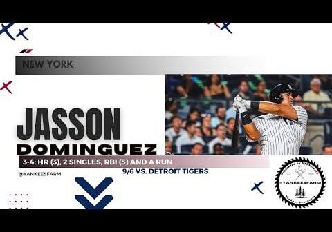 Jasson Dominguez Vs. Detroit Tigers 9/6/23
