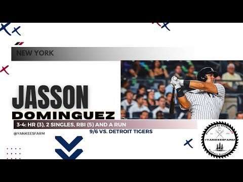 Jasson Dominguez Vs. Detroit Tigers 9/6/23