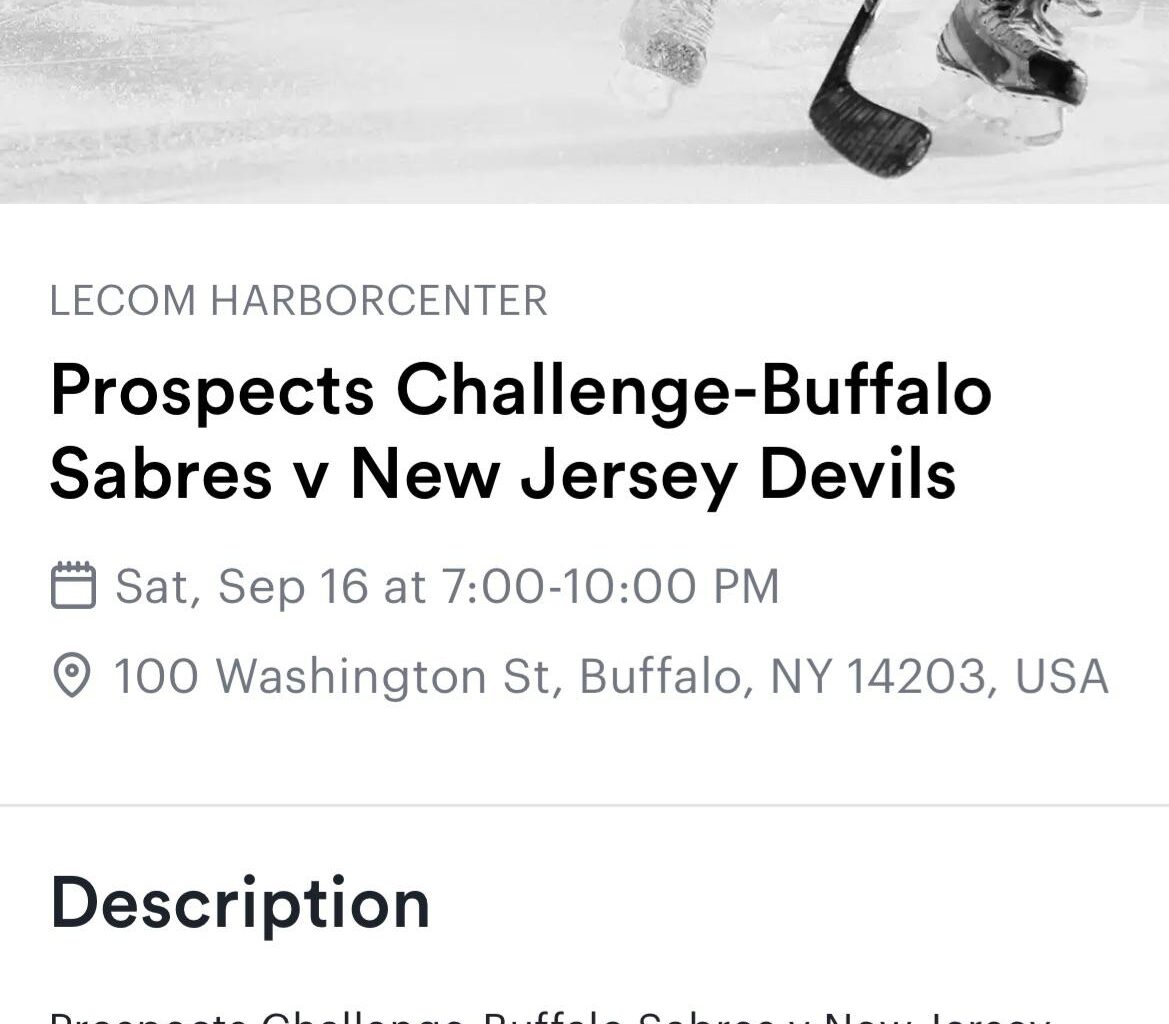 Tickets for saturdays prospect game