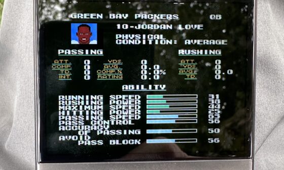 How accurate do you think Jordan Love’s ratings in this years’ Tecmo Super Bowl are?