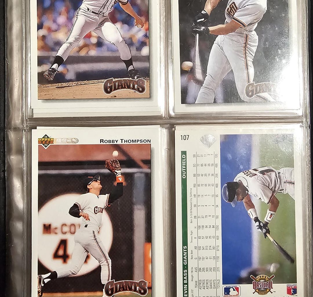 I just unearthed my collection of '90s Giants cards from my parent's house.