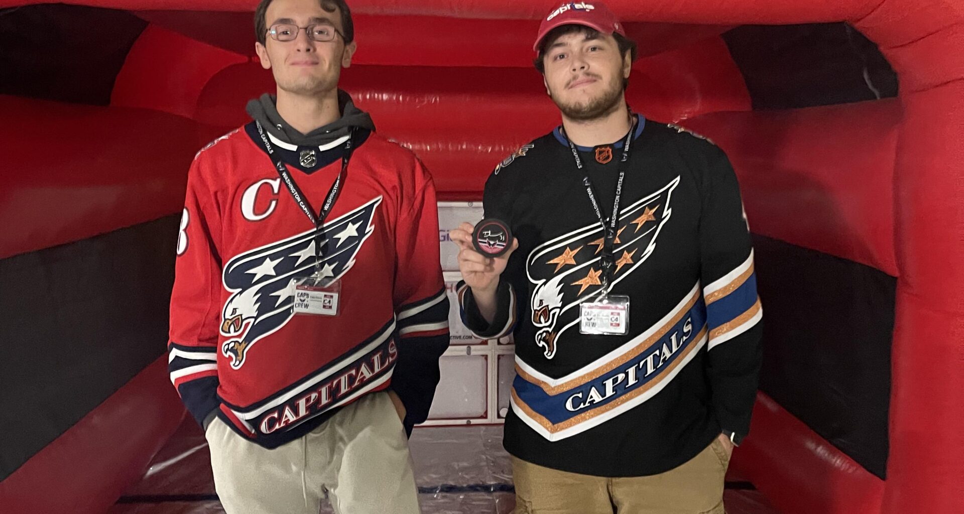 Had a great time at the caps preseason game. Won an autographed Darcy Kuemper puck as part of the Top Shot challenge 🤘 (video linked)
