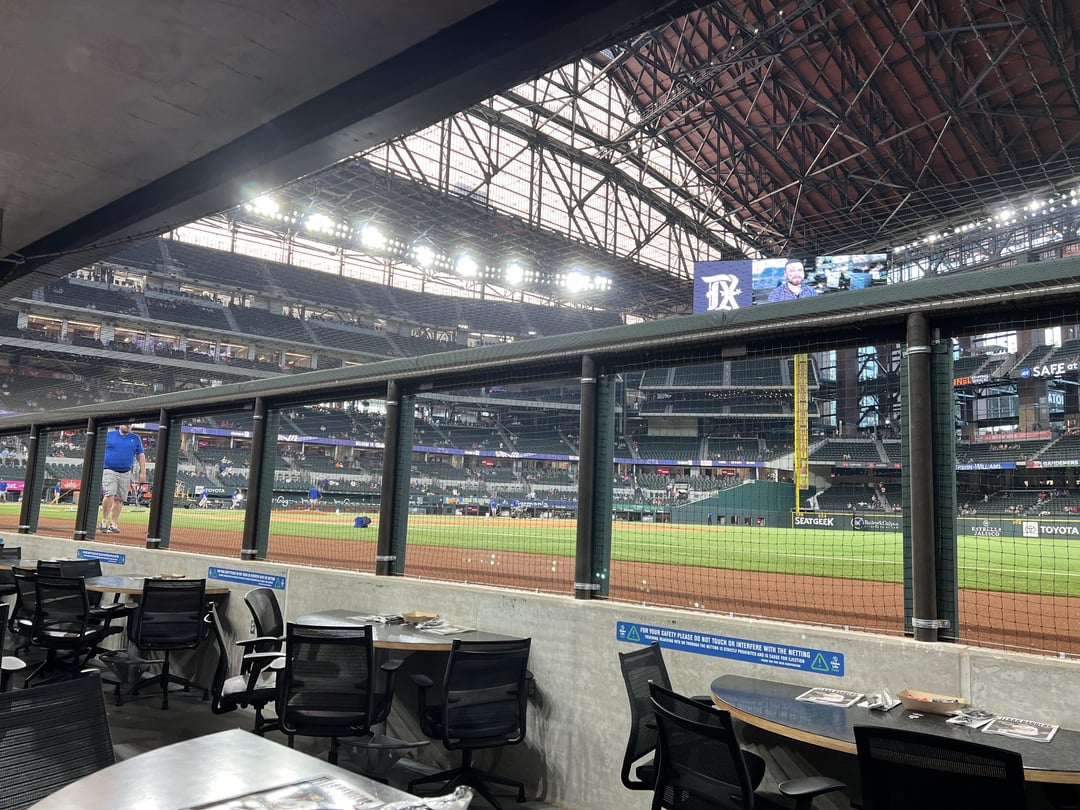 First game since moving back to Arlington after 18 years away. Go Rangers!