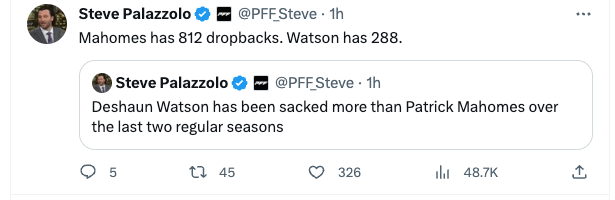 Incoming - another Mahomes stat