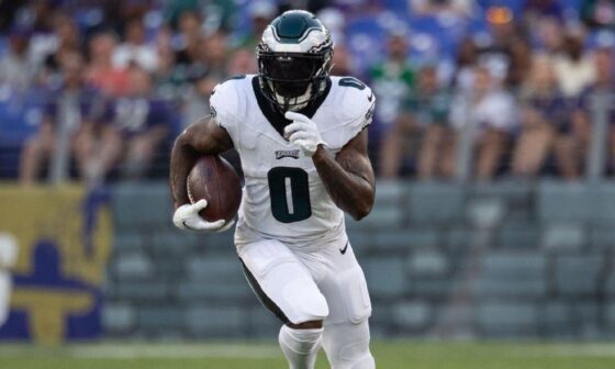 In his first 2 games as a starter for the Eagles D’Andre Swift is nearly halfway to his career high for rushing in a season