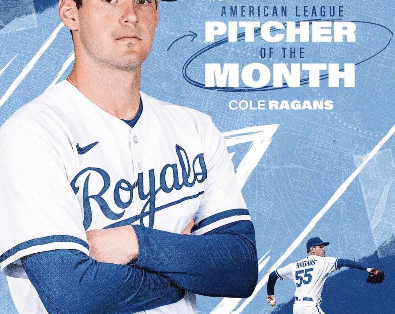 Cole Reagan’s is AL Pitcher of the month for August…