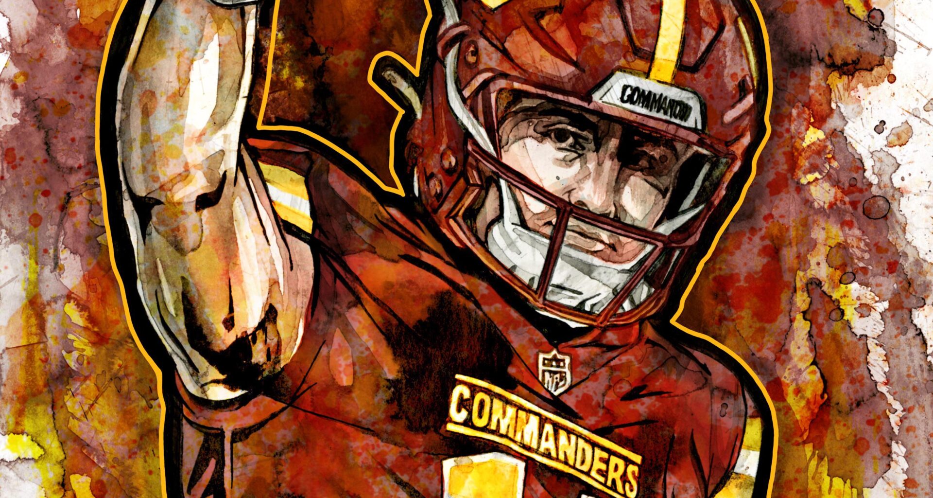 Gameday Illustration of QB1! Let’s go!