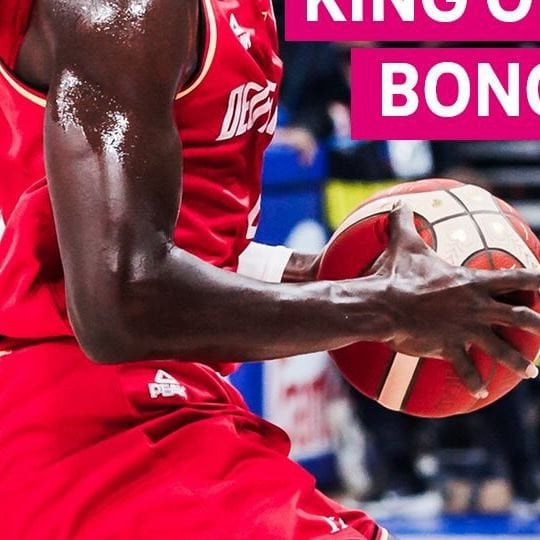 Isaac Bonga with an unreal block to clinch the game for Germany