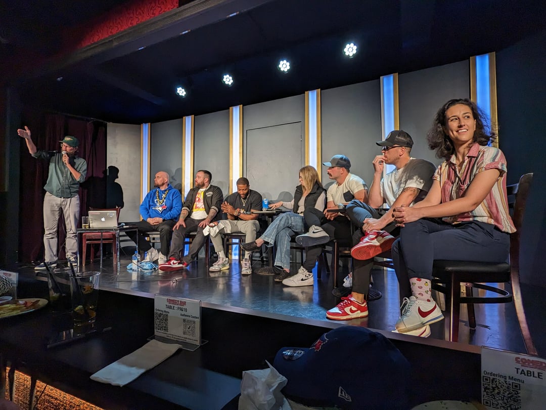 Amazing live podcast "Baseball town" in Comedy Bar Danforth! Interesting discussion panel with some awesome people along with Jay Jackson and Davis "Babe" Schneider!