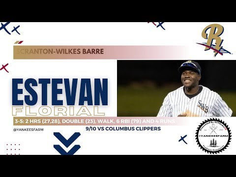 Estevan Florial Vs. Columbus Clippers 9/10/23