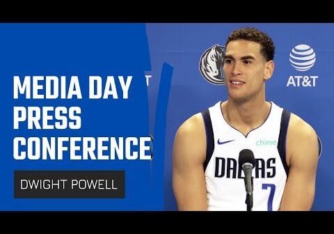 Dwight Powell 2023 Media Day Press Conference