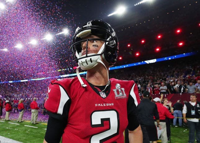 Watch: Ex-Falcons QB Matt Ryan trolled with 28-3 joke on his own CBS broadcast