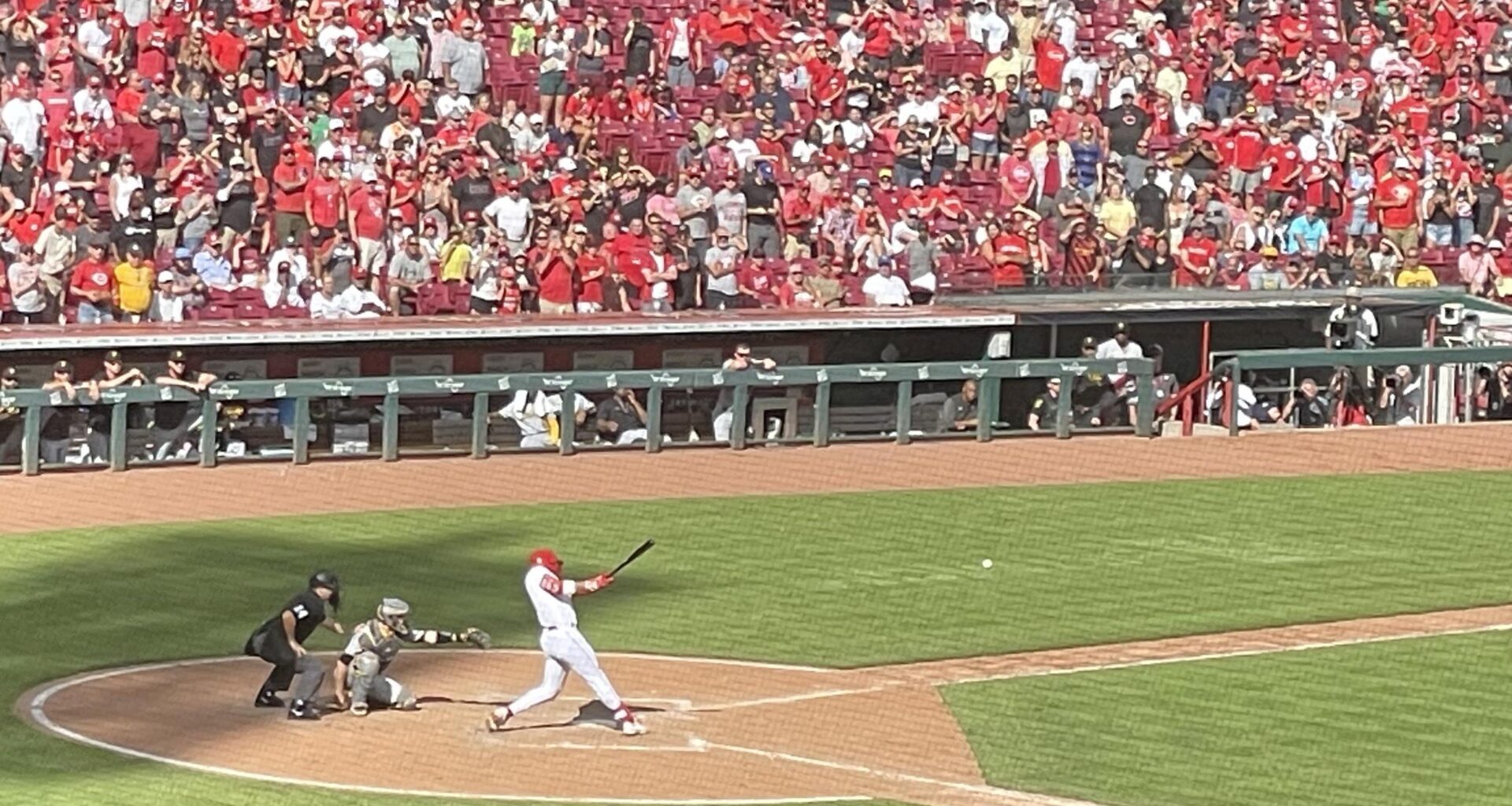 Joseph Daniel Votto’s final at-bat and hit in GABP (this season?)