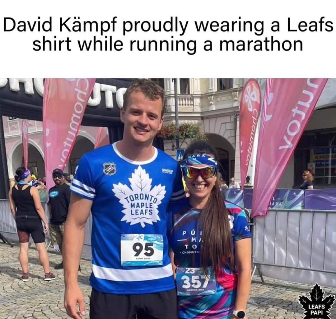 Awesome when the players support the team even off the ice.