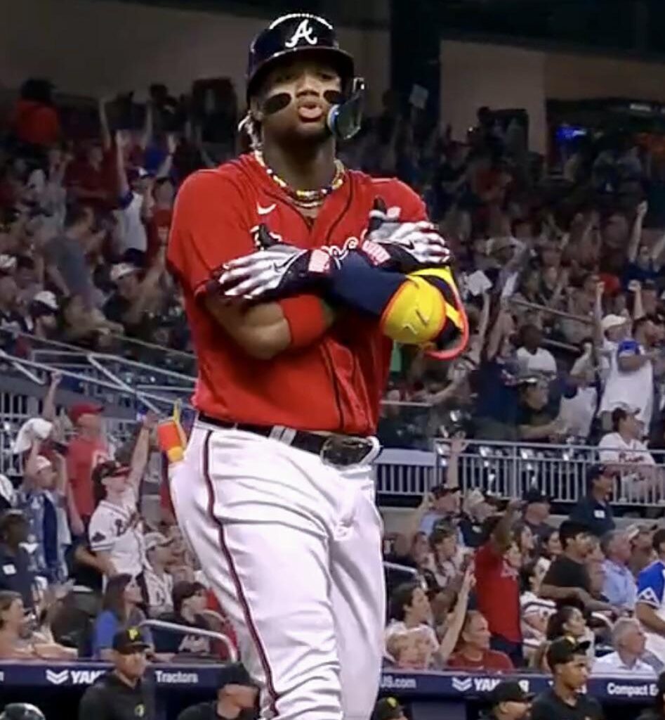 Acuña hit em with the Ice Trae! 🥶