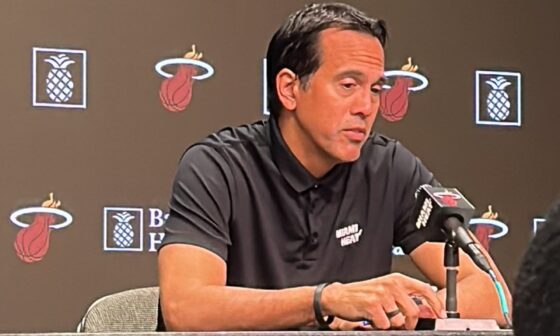 Spoelstra on what stood out: -“Cain’s energy, you felt him. I thought H gave us good minutes as well. Thomas continuing to get more comfortable” “Working from the post inside-out and [TB] has great hands in the pick-&-roll.” -“It was also good to have Niko back out there.”