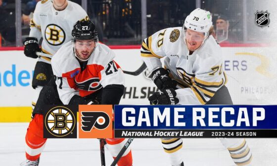 Bruins @ Flyers 10/2 | NHL Highlights 2023