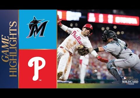 Marlins vs. Phillies Game 1 Highlights (10/3/23) | MLB Highlights