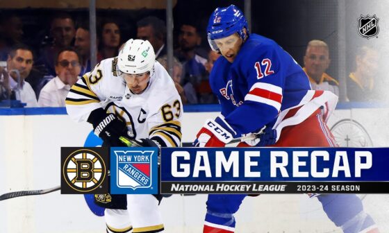 Bruins @ Rangers 10/5 | NHL Highlights 2023